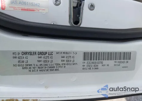 2014 Chrysler 300 300S из США, поврежденный, VIN 2C3CCABG9EH323782